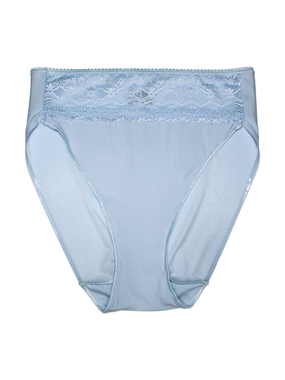 Lace Trim High-Cut Brief