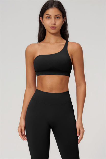The Empower One-Shoulder Sports Bra