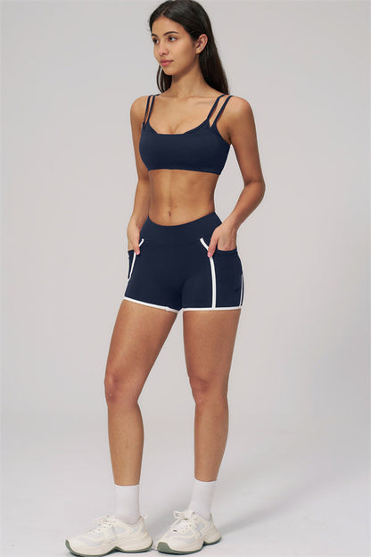 The Clarity Dual Strap Sports Bra Shorts 2-Piece Set