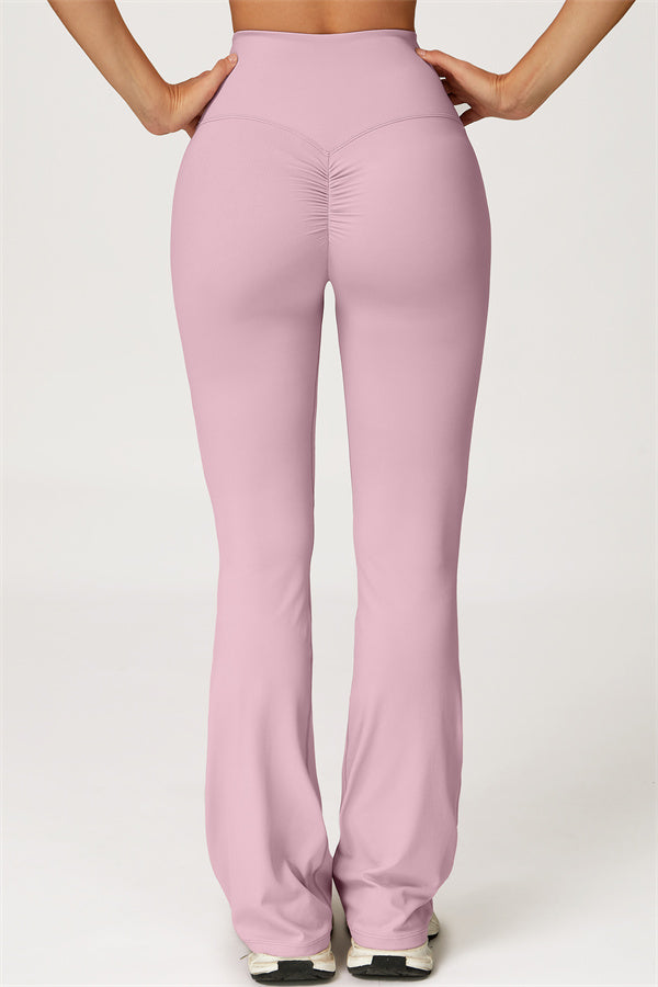 The Lily Belle Crop Top Flared Leggings 2-Piece Set