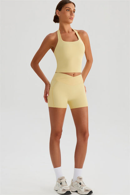 The Glee Halter Tank Top Shorts 2-Piece Set