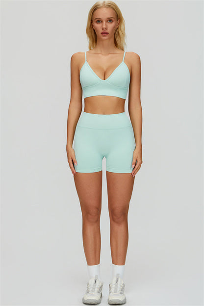 The Empower Jacket Sports Bra Shorts 3-Piece Set