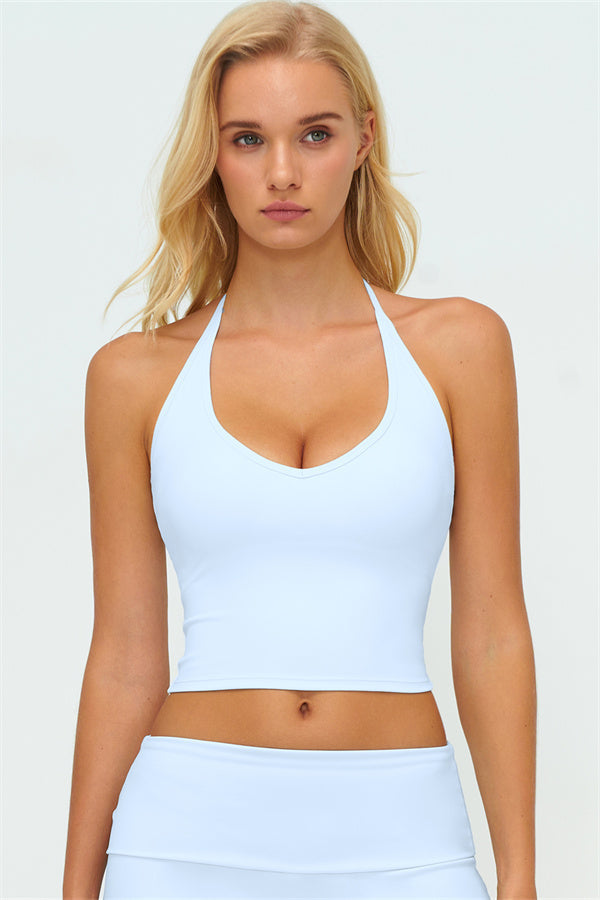 The Twirl Halter Tank Top Straight Leg Pants 2-Piece Set