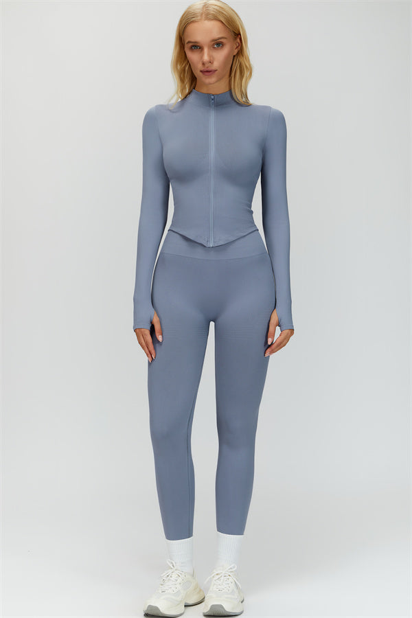 The Delight Jacket Sports Bra Leggings 3-Piece Set