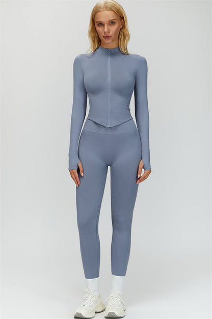 The Delight Jacket Sports Bra Leggings 3-Piece Set