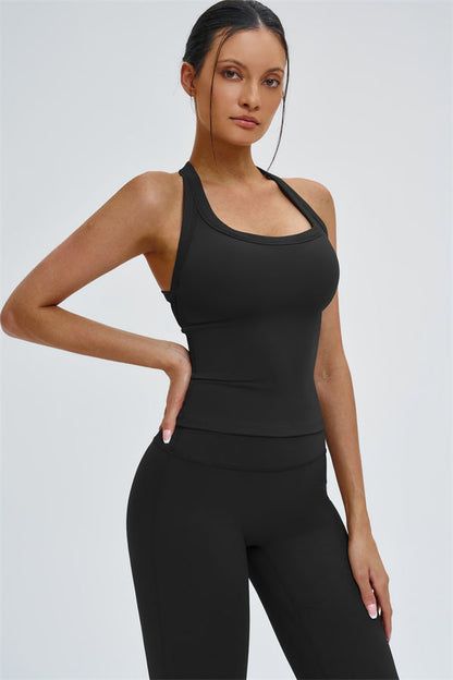 The Slate Y-Back Top