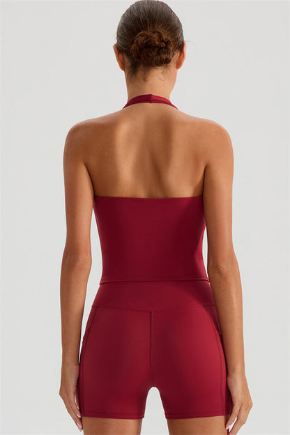 The Glee Halter Tank Top Shorts 2-Piece Set