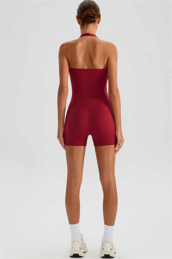 The Glee Halter Tank Top Shorts 2-Piece Set