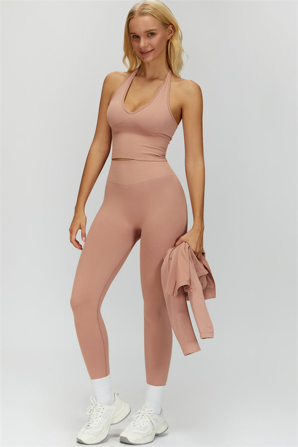 The Delight Jacket Sports Bra Leggings 3-Piece Set