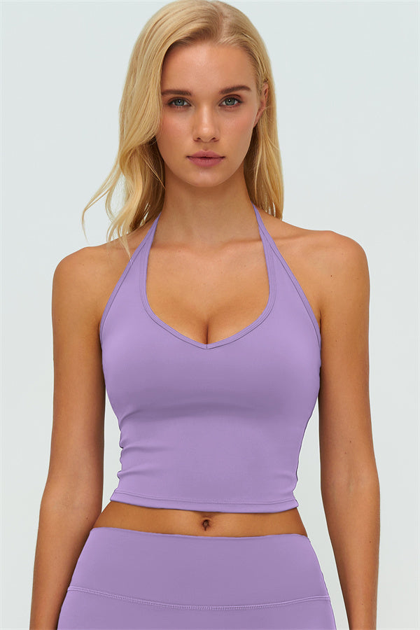 The Twirl Halter Tank Top Straight Leg Pants 2-Piece Set