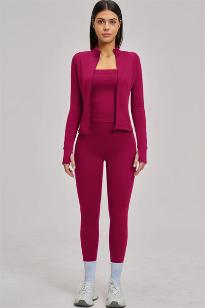 The Swoon Jacket Tank Top Leggings 3-Piece Set