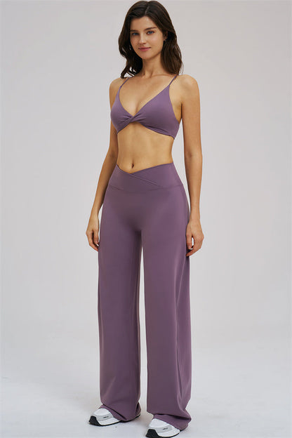 The Mosaic Sports Bra Straight Leg Pants 2-Piece Set