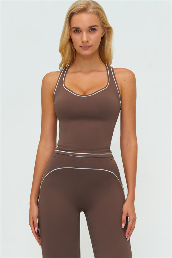 The Amara Crop Top Flared Leggings 2-Piece Set
