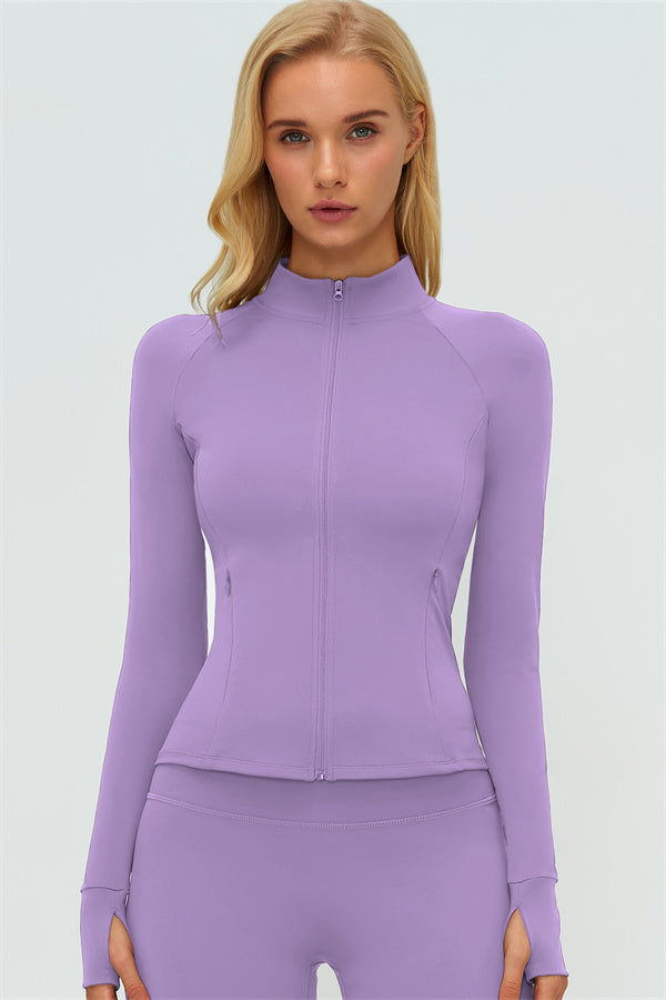 The Twirl Zip Jacket Sports Bra Straight Leg Pants 3-Piece Set