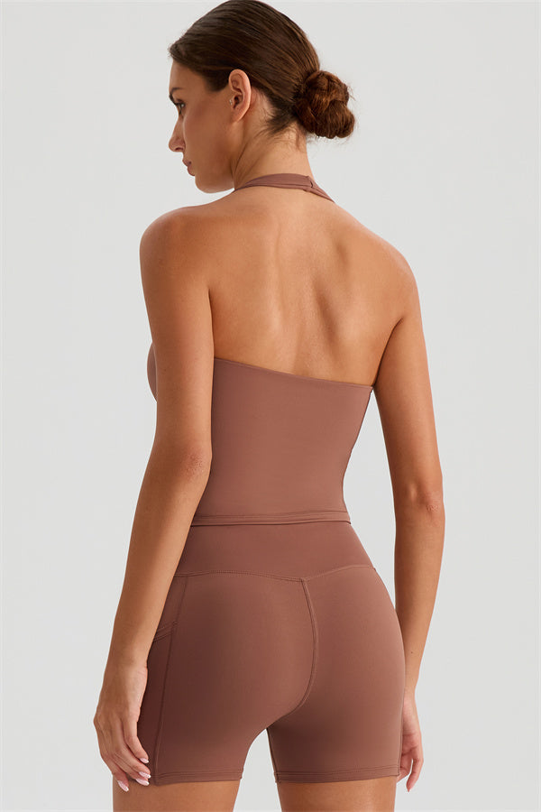The Glee Halter Tank Top Shorts 2-Piece Set