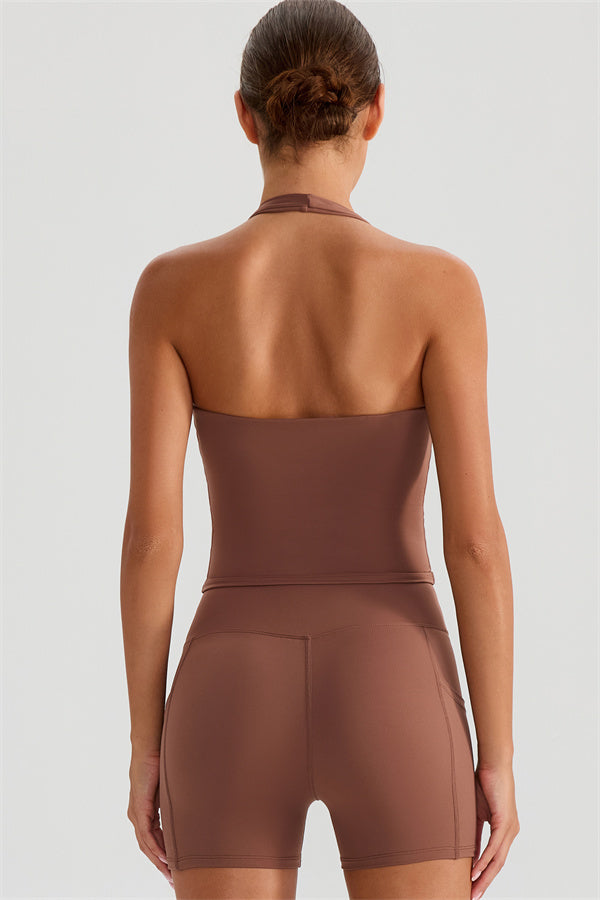 The Glee Halter Tank Top Shorts 2-Piece Set