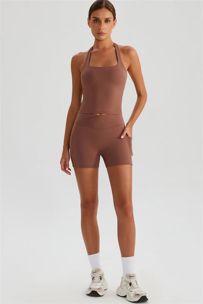 The Glee Halter Tank Top Shorts 2-Piece Set