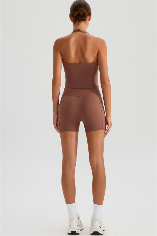 The Glee Halter Tank Top Shorts 2-Piece Set