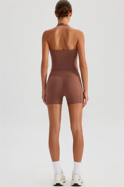 The Glee Halter Tank Top Shorts 2-Piece Set