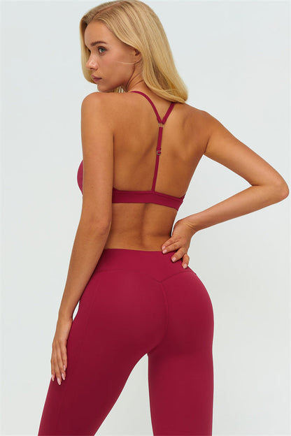 The Lushness Y-Back Sports Bra Leggings 2-Piece Set