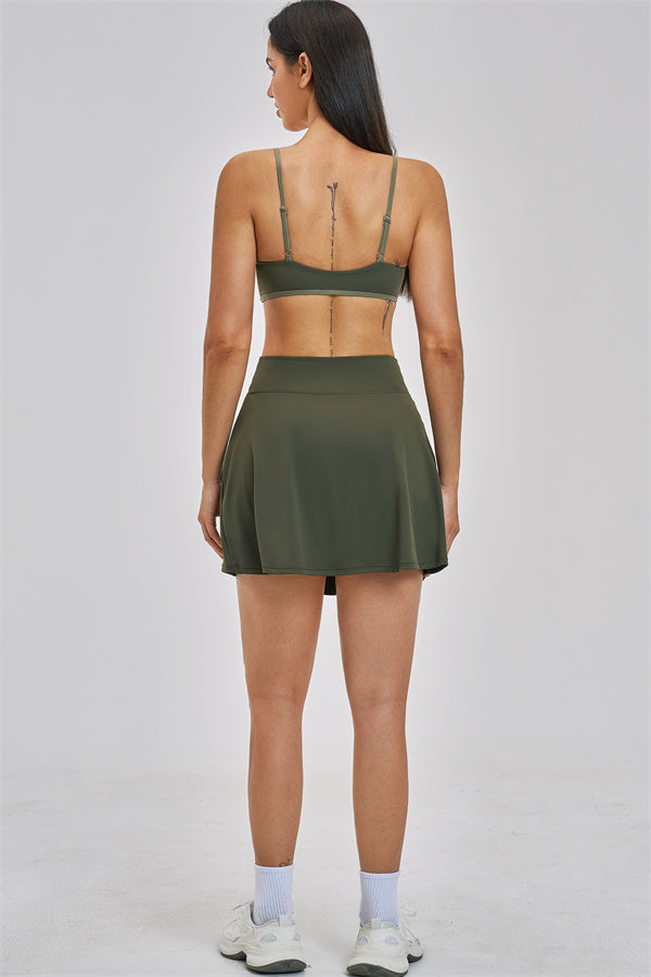 The Seraphine Sports Bra Skirt 2-Piece Set