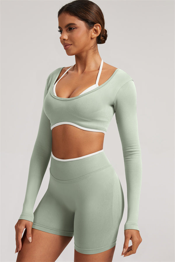 The Elevate New Long Sleeve Crop top