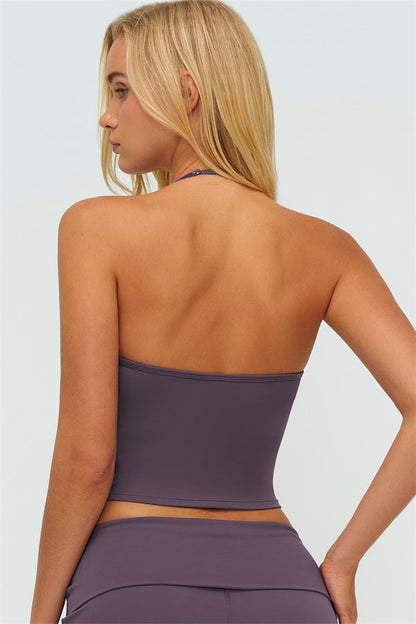 The Twirl Zip Jacket Halter Tank Top Leggings 3-Piece Set