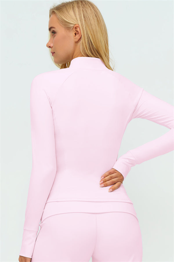 The Twirl Zip Jacket Sports Bra Straight Leg Pants 3-Piece Set