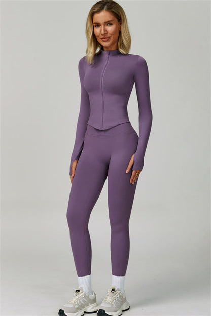 The Empower Jacket Sports Bra Leggings 3-Piece Set