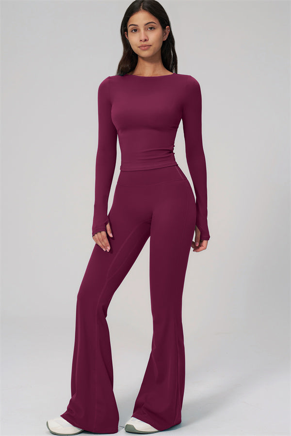 The Rapture Long Sleeve T-shirt Flared Leggings 2-Piece Set
