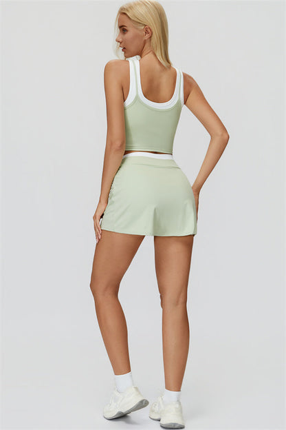The Canyon Crop Tank Skirt 2-Piece Set