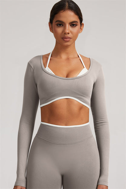 The Elevate New Long Sleeve Crop top