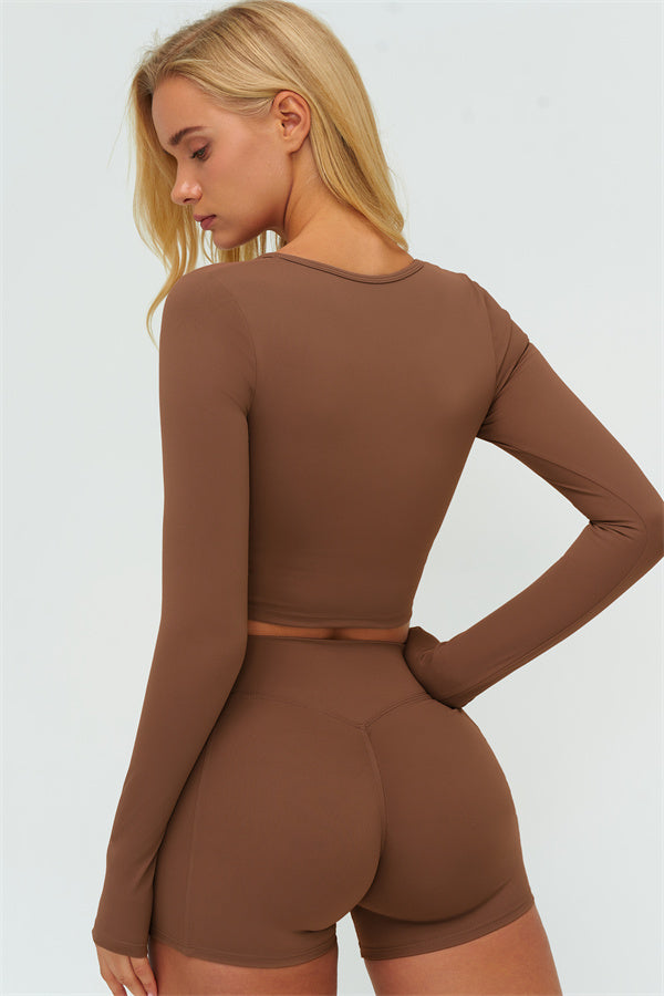 The Lushness Long Sleeve Crop top