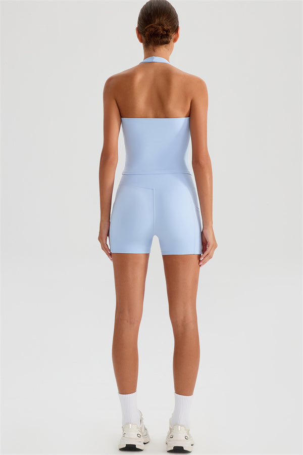 The Glee Halter Tank Top Shorts 2-Piece Set