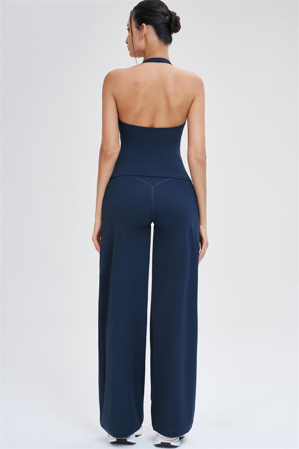 The Stride Crop Top Straight Leg Pants 2-Piece Set
