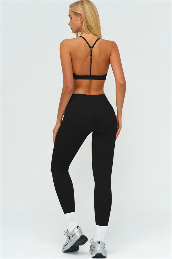 The Lushness Y-Back Sports Bra Leggings 2-Piece Set
