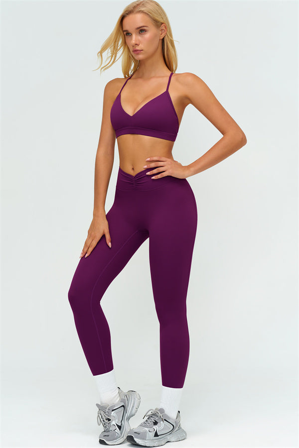 The Lushness Y-Back Sports Bra Leggings 2-Piece Set