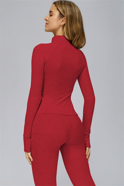 The Radiance Jacket Racerback Sports Bra Leggings 3-Piece Set