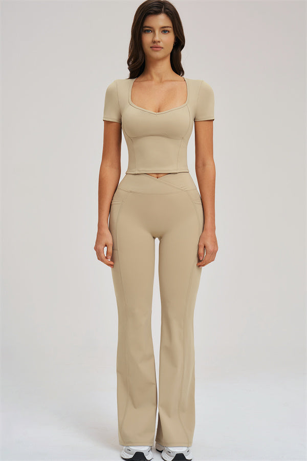 The Sizzle T-shirt Flared Leggings 2-Piece Set
