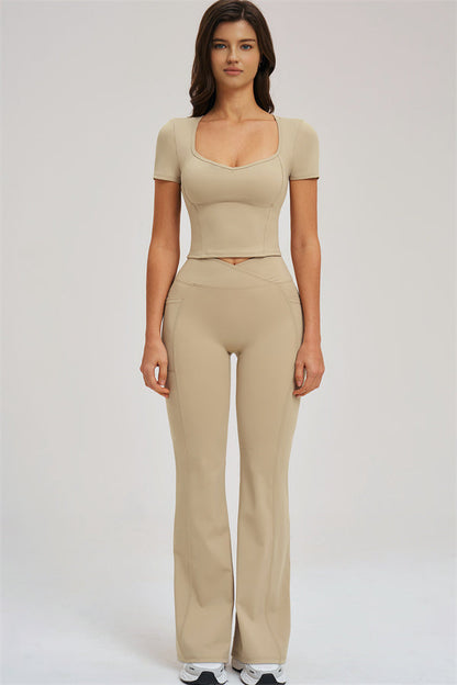 The Sizzle T-shirt Flared Leggings 2-Piece Set