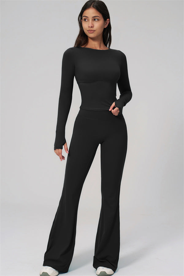 The Rapture Long Sleeve T-shirt Flared Leggings 2-Piece Set