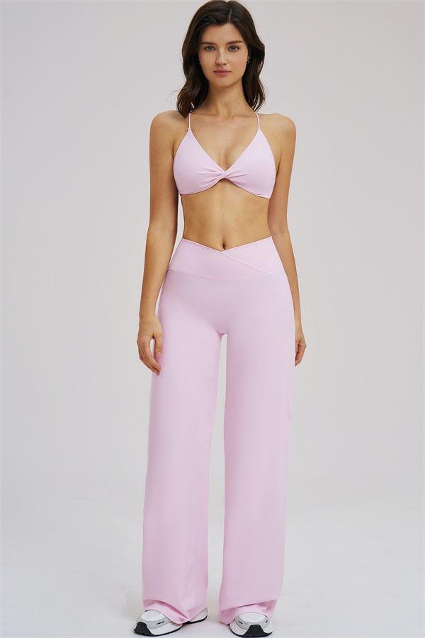 The Mosaic Sports Bra Straight Leg Pants 2-Piece Set