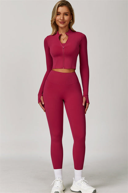 The Eloise Jacket Sports Bra Leggings 3-Piece Set