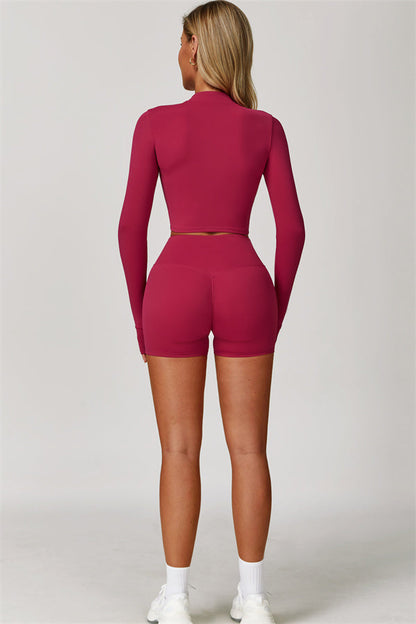 The Eloise Jacket Sports Bra Shorts 3-Piece Set