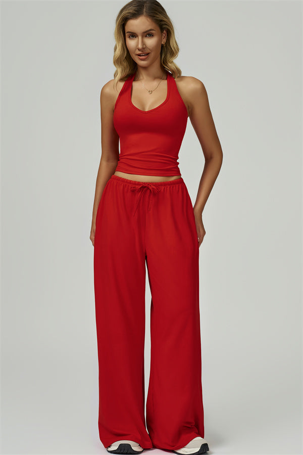 The Sprint Halter Tank Top Sweatpants 2-Piece Set