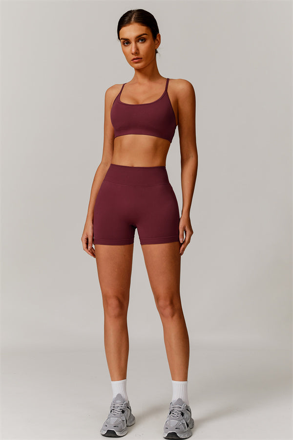 Nova Luxe Sports Bra Shorts 2-Piece Set