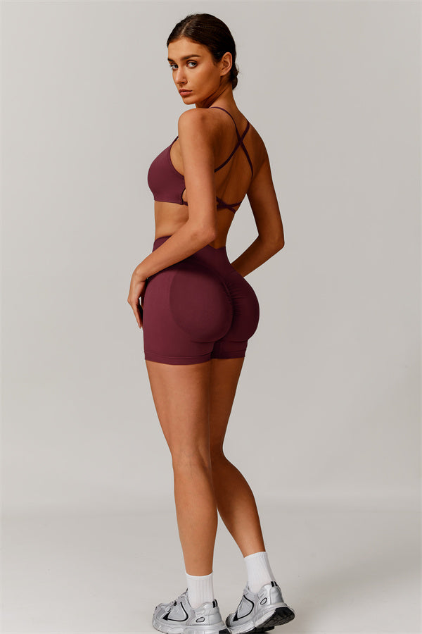Nova Luxe Sports Bra Shorts 2-Piece Set