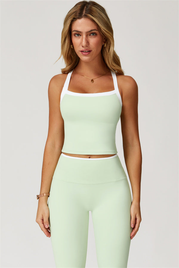 The Quest Cross Back Crop Top Leggings 2-Piece Set