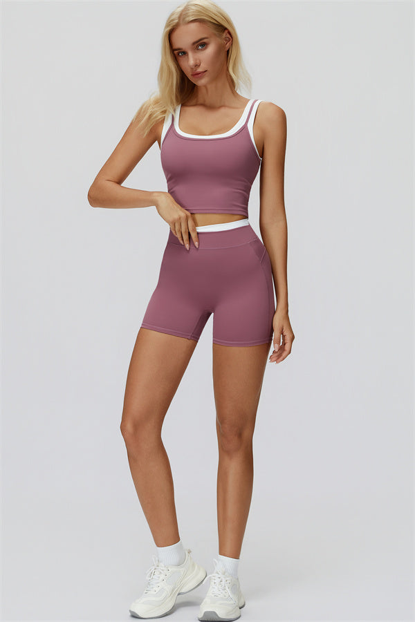 The Canyon Crop Tank Shorts 2-Piece Set