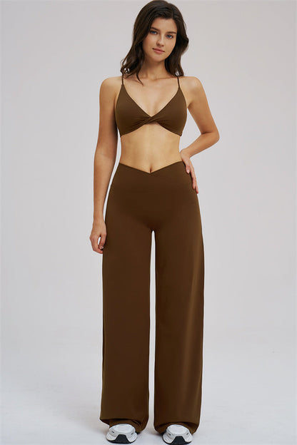 The Mosaic Sports Bra Straight Leg Pants 2-Piece Set